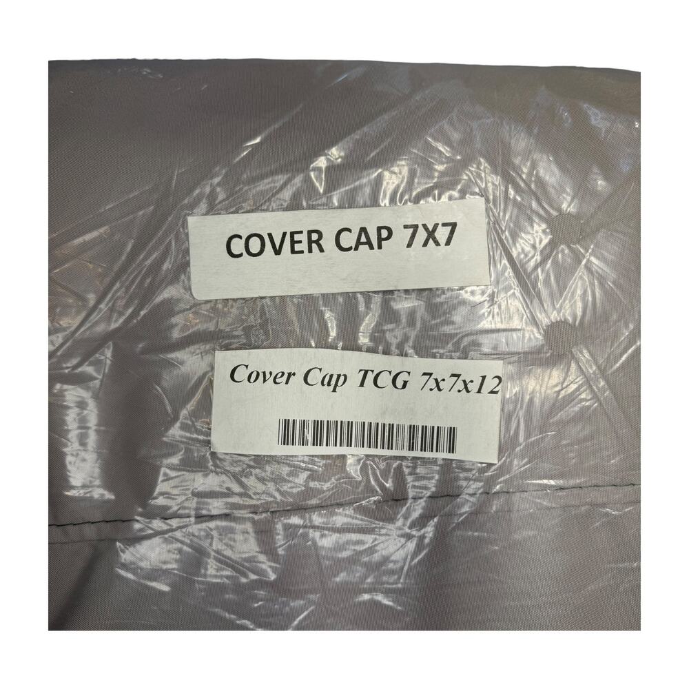 Universal Hot Tub Cover Cap 7x7 Square Tan Waterproof Spa Protector 12in Skirt - Picture 5 of 6